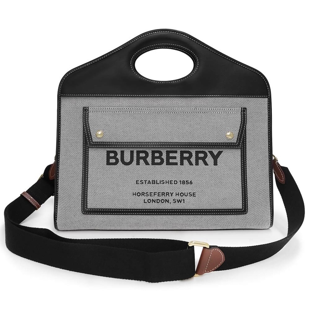 Burberry Black Tote, Leather, Medium
